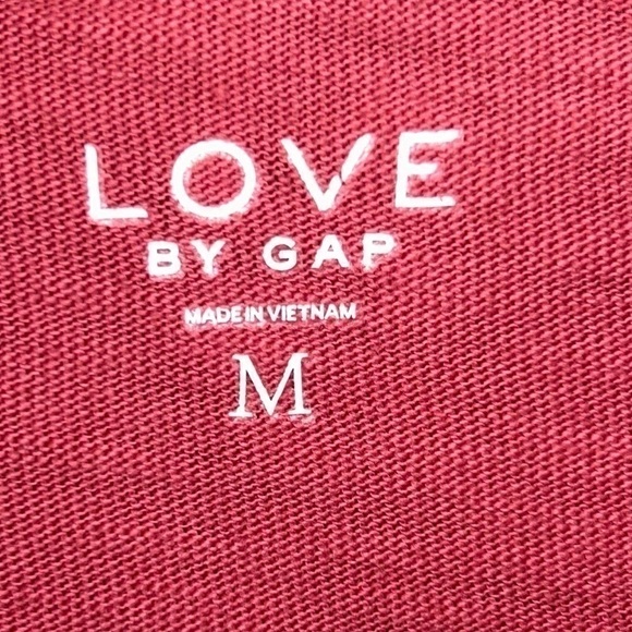 Love by Gap Hoodie Pullover Top Fleece Lightweight V-Neck Long Sleeve Sweatshirt - Picture 2 of 11